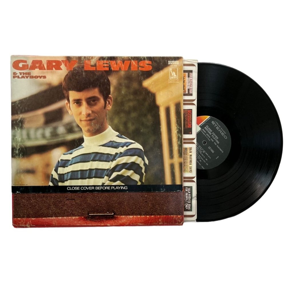 Gary Lewis & the Playboys LP Close Cover Before Striking Matchbook Flip Cover